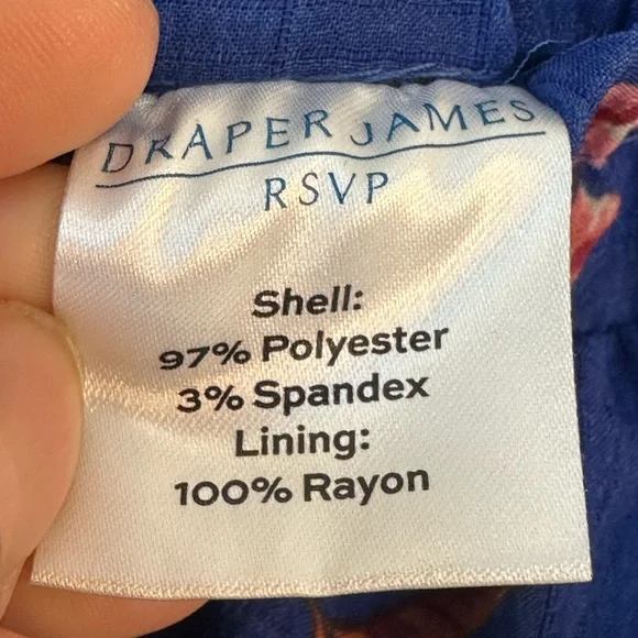 NEW Draper James RSVP Tiered Floral Ruffle Cobalt Blue Midi Skirt, Large - Picture 8 of 12